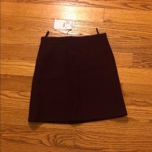 Comptoir des Cotonniers Burgundy skirt xxs